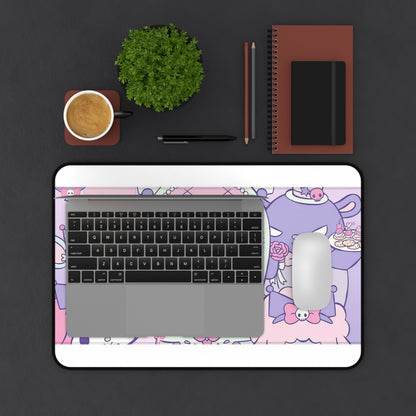 Kawaii Pastel Kuromi Desk Mat – Cute Sanrio-Inspired Gaming & Work Mouse Pad