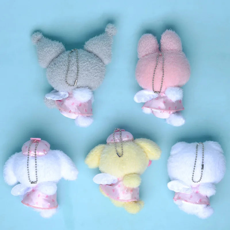 12cm Pompompurin Angel Series Girly Heart Plush Doll Bag Pendant