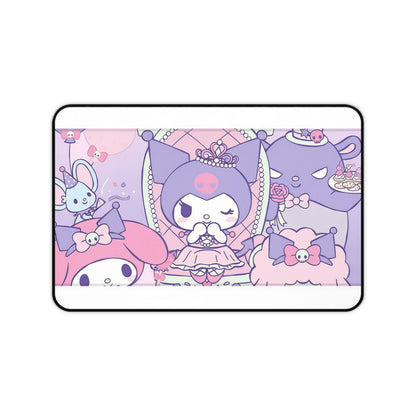 Kawaii Pastel Kuromi Desk Mat – Cute Sanrio-Inspired Gaming & Work Mouse Pad