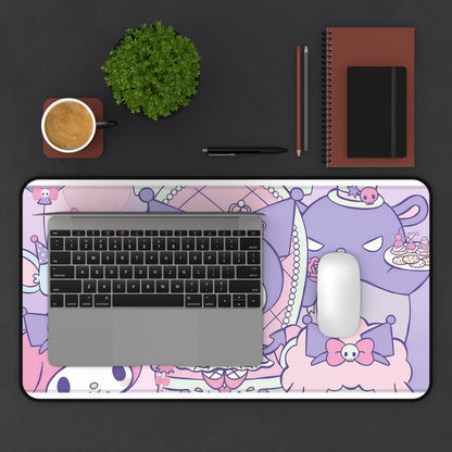 Kawaii Pastel Kuromi Desk Mat – Cute Sanrio-Inspired Gaming & Work Mouse Pad