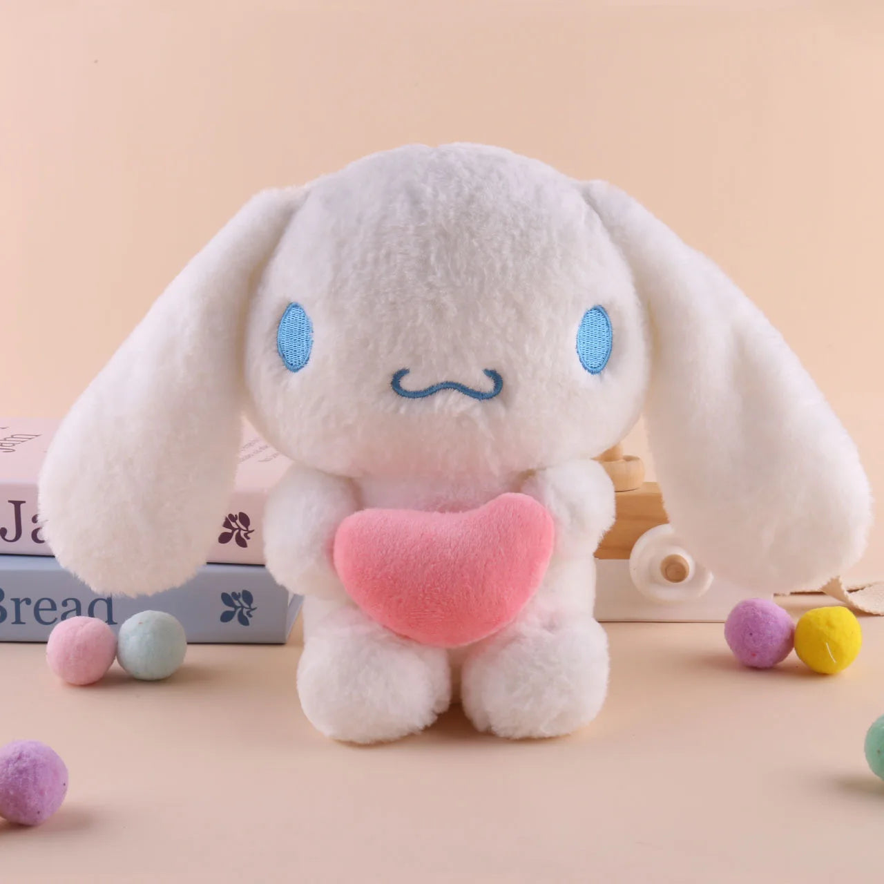 22cm Sanrio Cinnamoroll Plush Toy with Heart | Soft, Adorable & Heartfelt