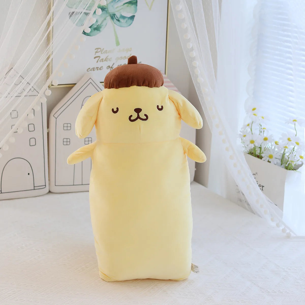 42cm/65cm Long Pompompurin Plush – Official Sanrio Cuddle Toy