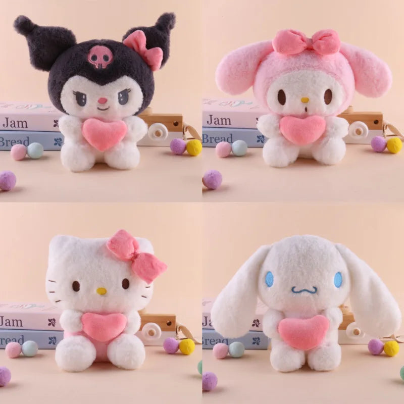Adorable 22cm Cinnamoroll Plush Toy with Heart | Sweet and Snuggly