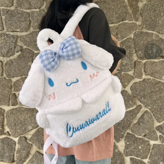 Adorable Cinnamoroll Plush Backpack – For School or Travel