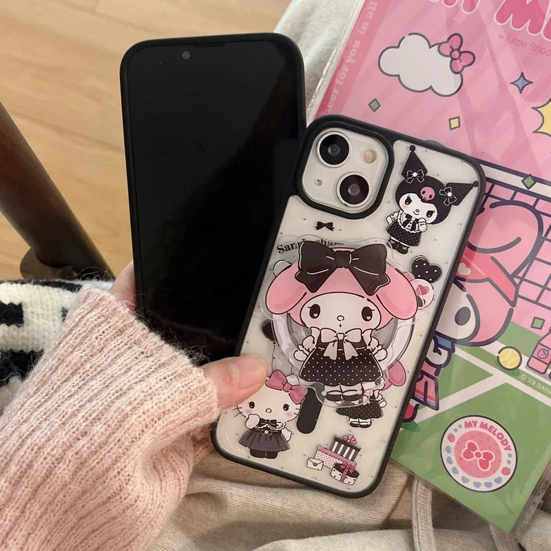 Adorable My Melody Magnetic Case for iPhone with Wireless Charging