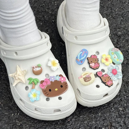 Aloha Kitty! 13PCS Hawaii-Inspired Hello Kitty Shoe Charms