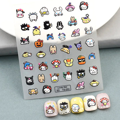 Batz-Maru DIY Nail Art Nail Stickers