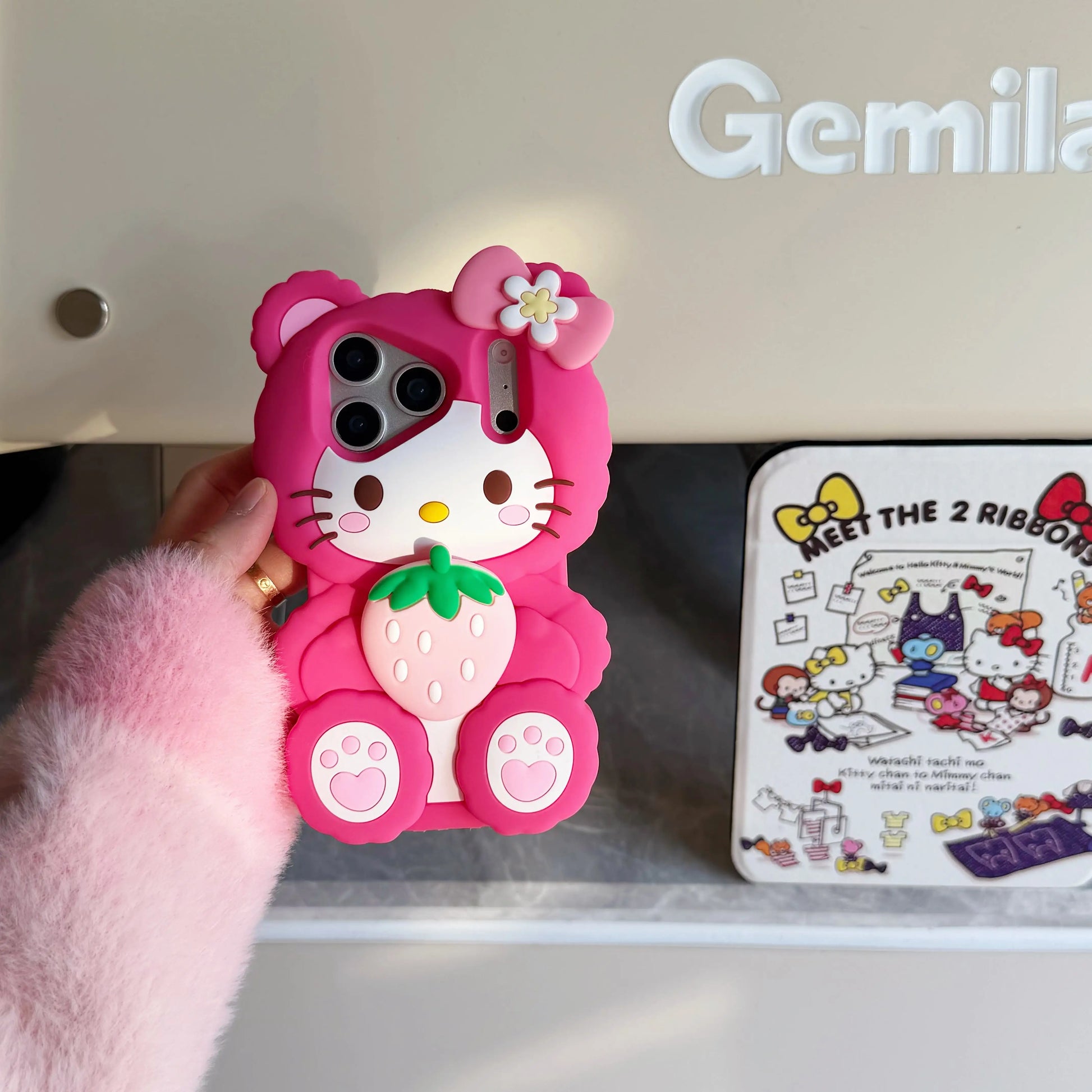 Berry Cute Hello Kitty Strawberry iPhone Case
