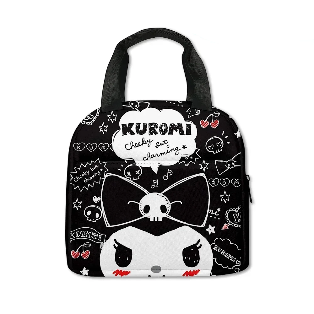 Black Kuromi Insulated Lunch Bag