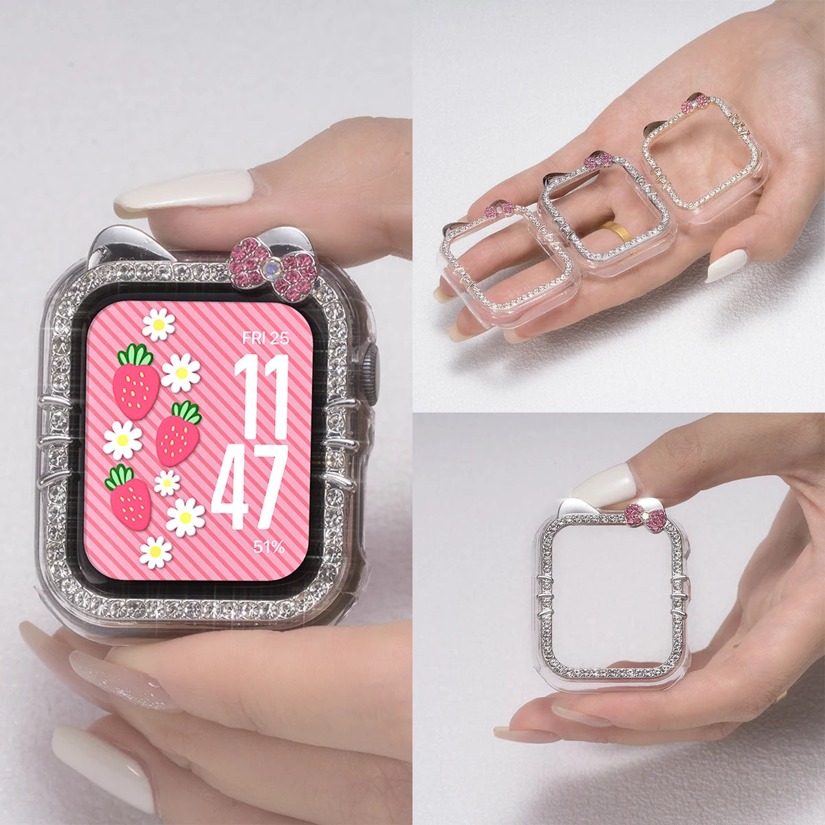 Blingy Hello Kitty Protective Apple Watch Case for Girls