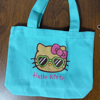Blue Hello Kitty Tropical Breeze Cosmestic Bag