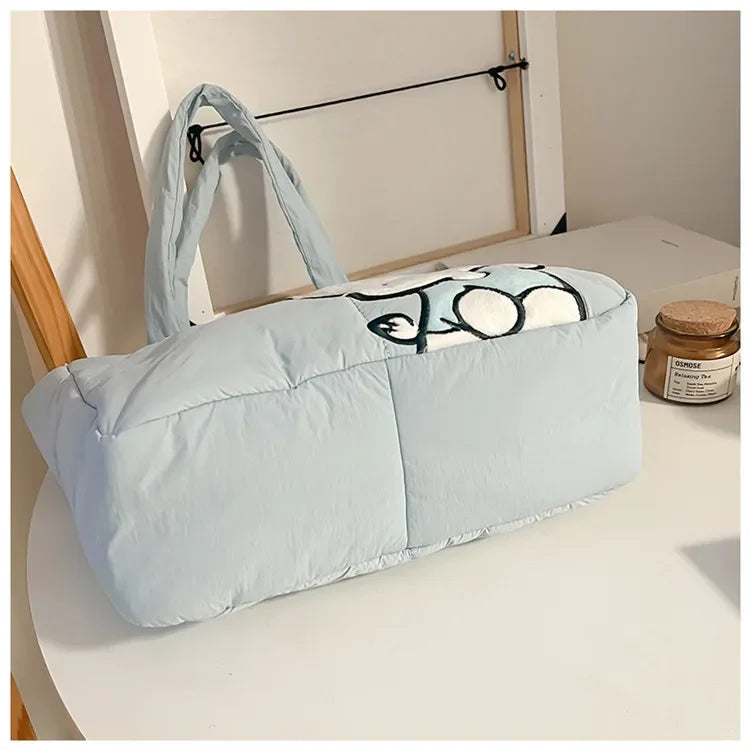 Blue colour Pochacco Puffy Shopping bag