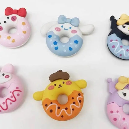 Box of Sweet Smiles – 48 Donut-Shaped Sanrio Erasers