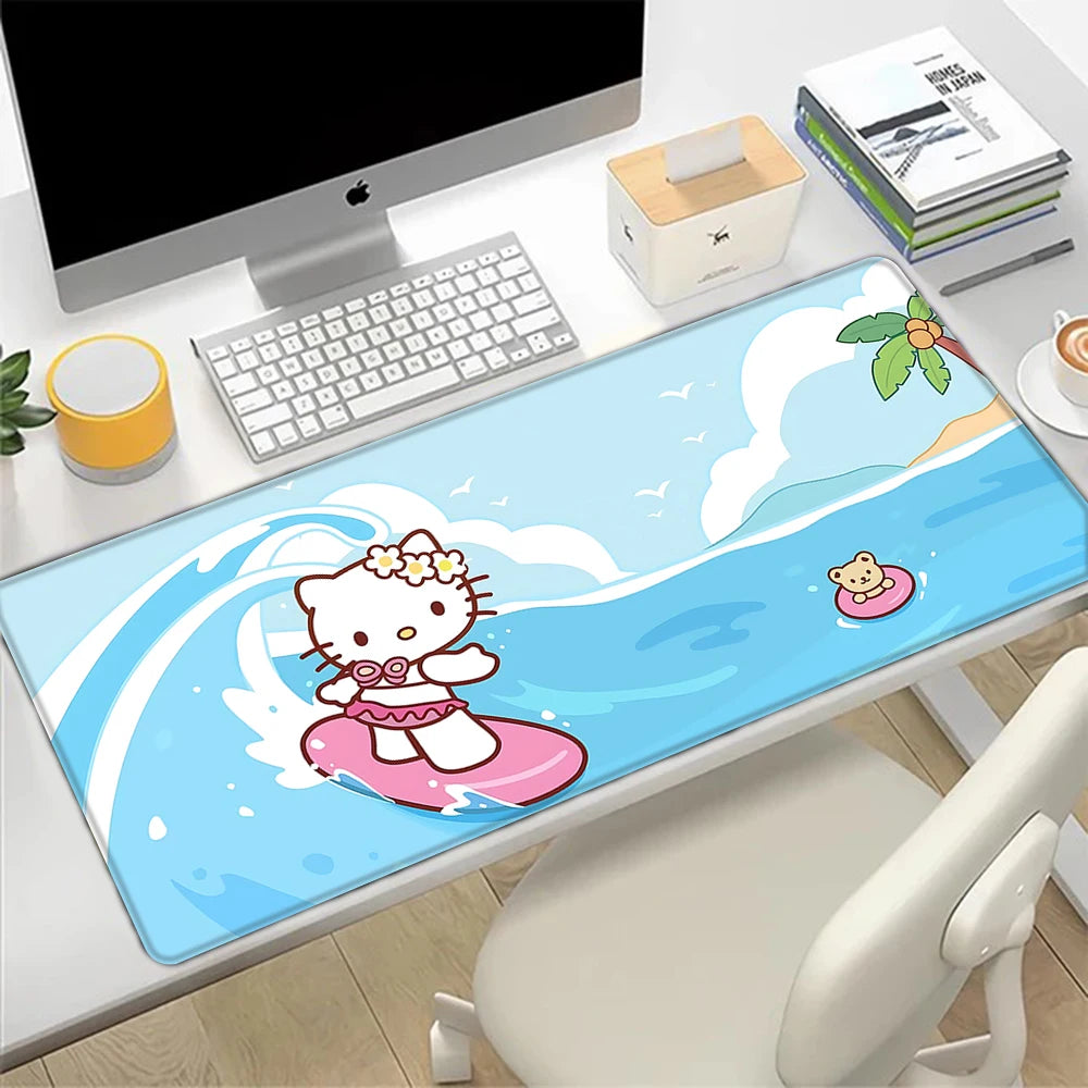 Bright Hello Kitty Desk Pad – Colorful Mousepad & Table Cover