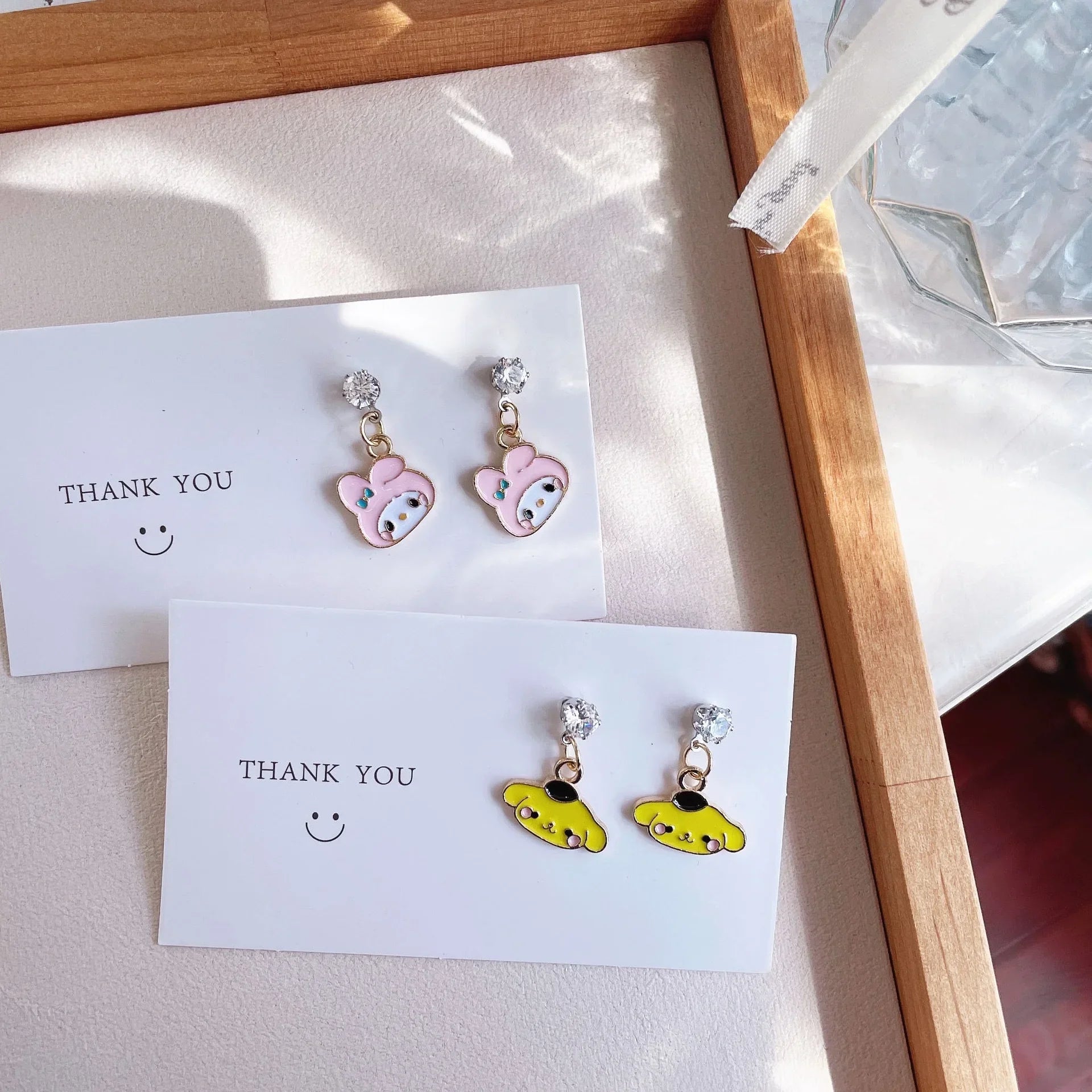 Charming My Melody Stud Earrings | Stylish Sanrio Accessory