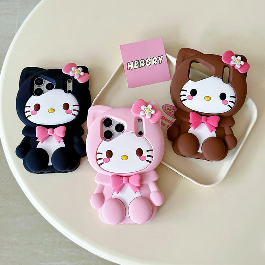 Chic 3D Bow Hello Kitty iPhone Case