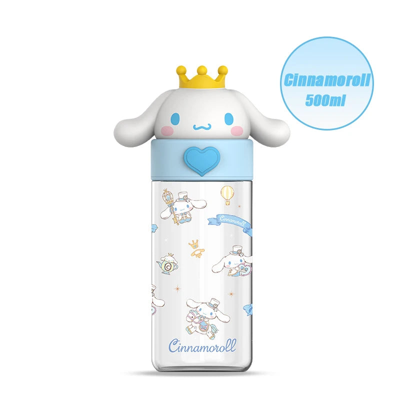 Cinnamoroll 500ml Transparent Bottle – Hydration with a Touch of Magic
