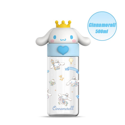 Cinnamoroll 500ml Transparent Bottle – Hydration with a Touch of Magic