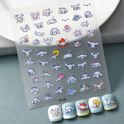 Cinnamoroll DIY Nail Art Nail Stickers