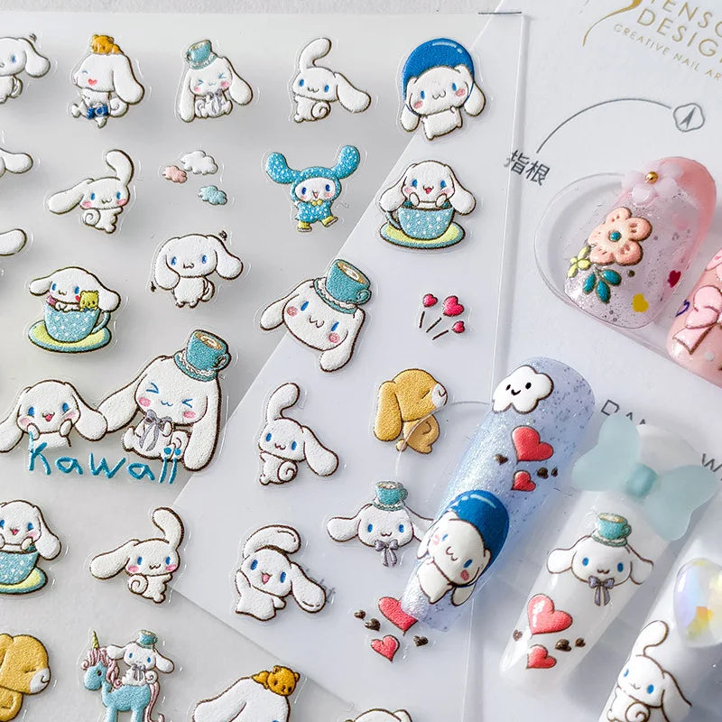 Cinnamoroll DIY Nail Stickers