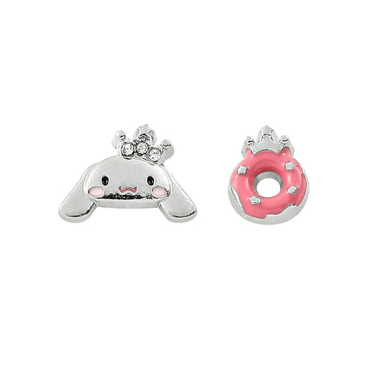 Cinnamoroll Donut Stud Earrings – Cute Sanrio Cartoon Jewelry