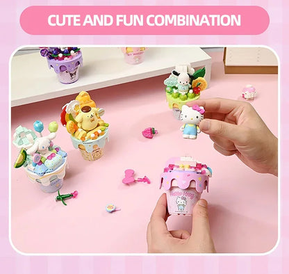 Cinnamoroll Sweet Marshmallow Cone Kawaii Blocks