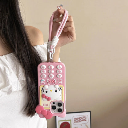 Cute Call from Hello Kitty – 3D Retro Telephone Phone Case