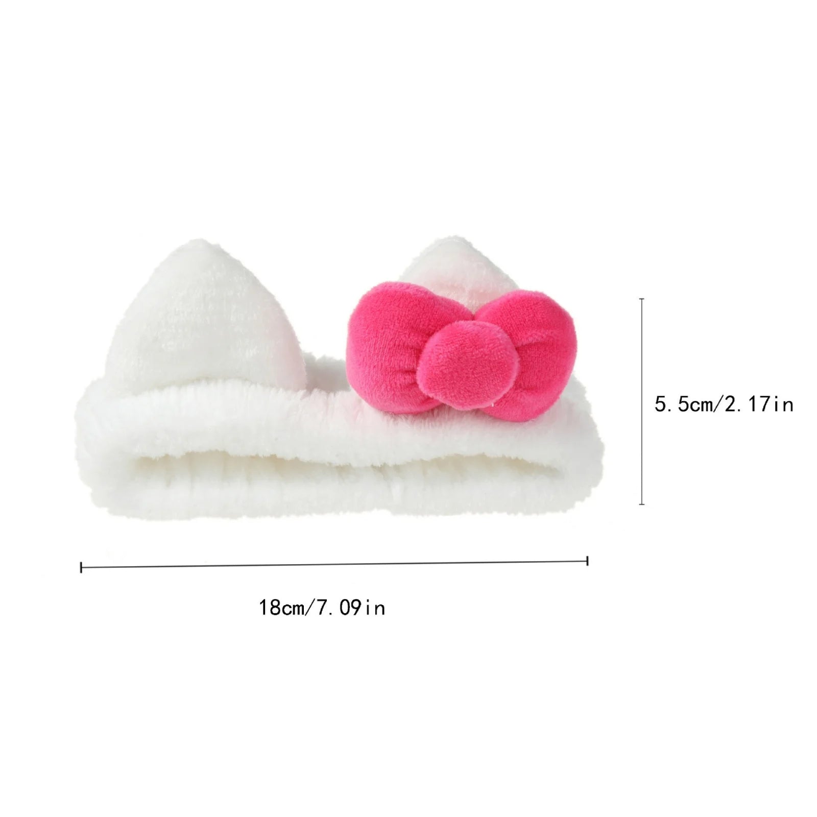 Cute Fuzzy Cat Ear Headband & Hair Scrunchies Set