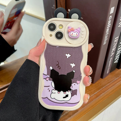 Cute Kuromi Sliding Camera Phone Case