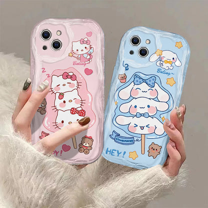 Cute Lollipop  Hello Kitty Wave Case in pink