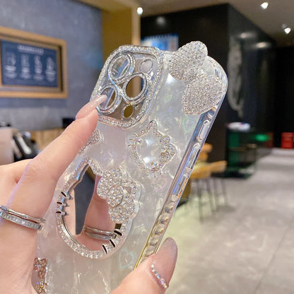 Cute Meets Glam – Sanrio Hello Kitty Mirror Glitter Case