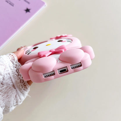 Elegant 3D Bow Hello Kitty Case