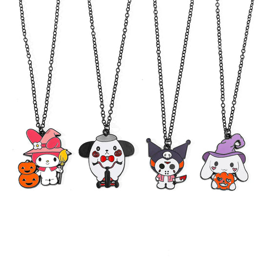 Enchanted Kawaii: Sanrio Halloween Charm Necklace