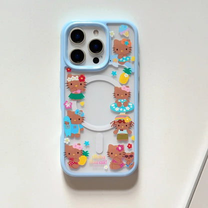 Flirty Kitty on the Beach – Magnetic Phone Case