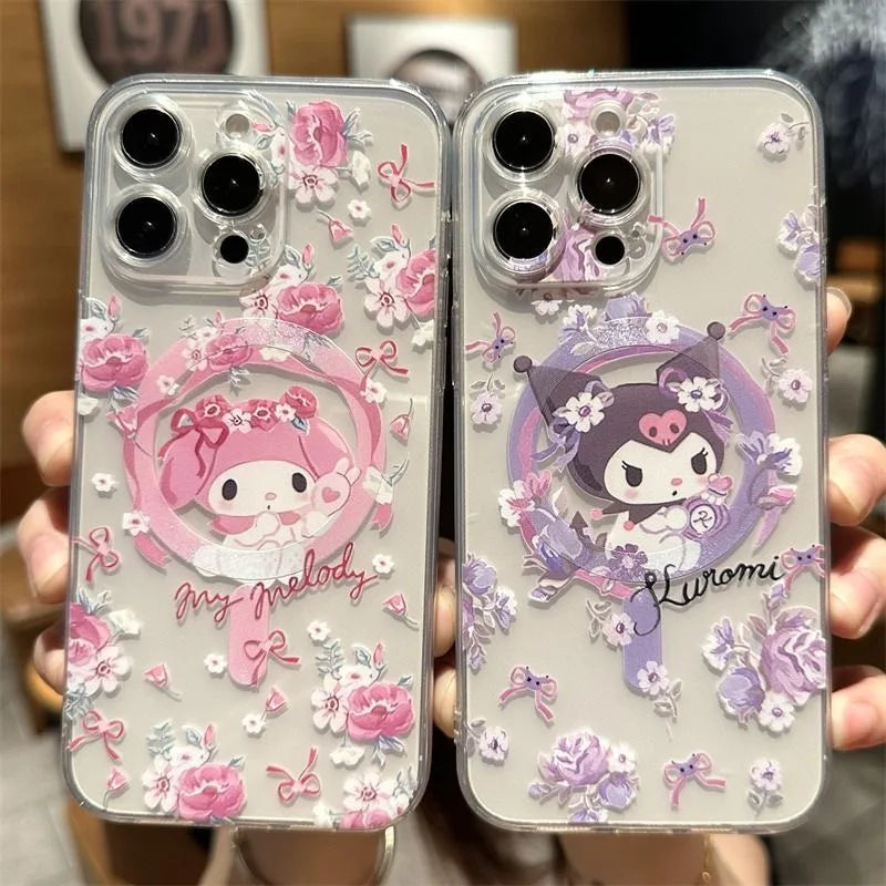 Floral Dreams with Cinnamoroll: MagSafe Magnetic Case