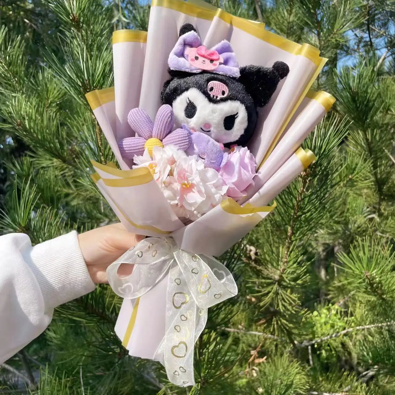 From Darkness to Flowers: Kuromi’s Plush Gift