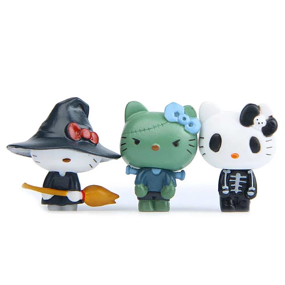 Ghostly Hello Kitty Figurine : A Haunting Halloween Edition