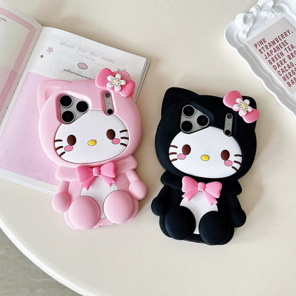 Girly Pop 3D Bow Hello Kitty Case