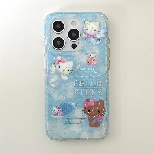 Glitter Halo – Hello Kitty Blue Angel Edition Phone Case