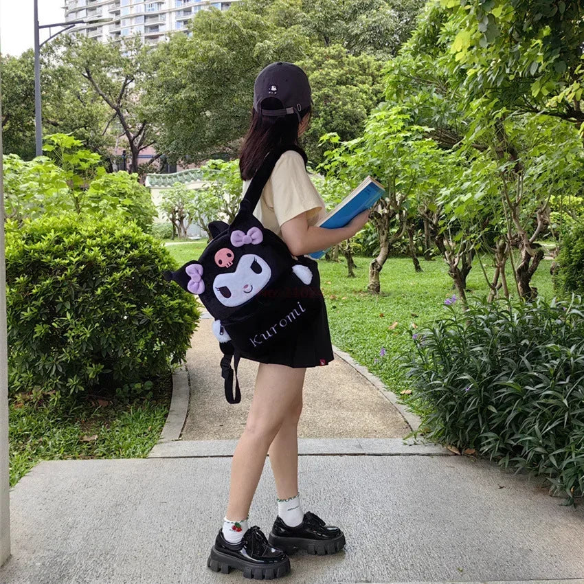 Goth Girl Vibes: Kuromi Plush Backpack