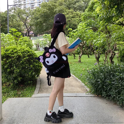 Goth Girl Vibes: Kuromi Plush Backpack