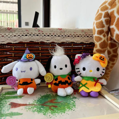 Halloween Theme Sanrio Hello Kitty, Cinnamoroll, Pochacco Keychain