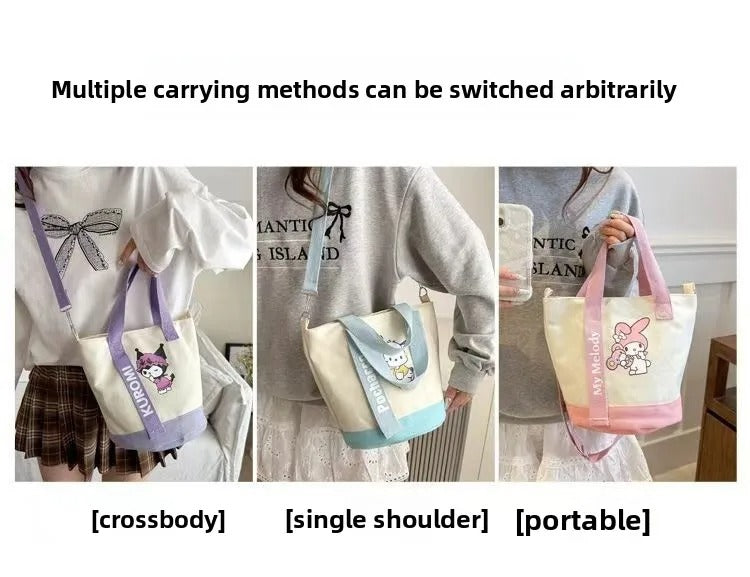 Hangyodon Blue Bucket Bag – Lightweight Sanrio Shoulder Purse