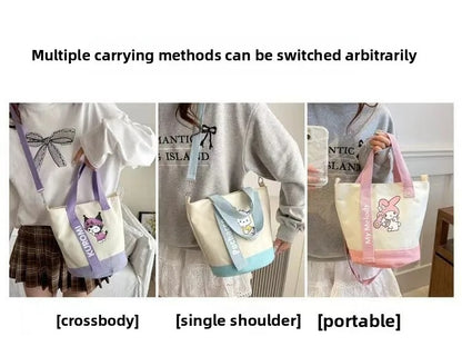 Hangyodon Blue Bucket Bag – Lightweight Sanrio Shoulder Purse