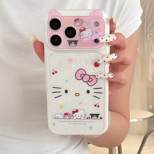 Hello Kitty 3D Cat Ears Shockproof Phone Case | Cute Sanrio Cover