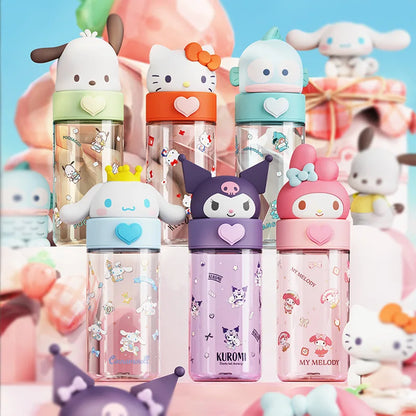Hello Kitty 500ml Transparent Bottle – Hydrate with Cuteness

