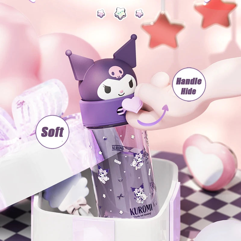 Hello Kitty 500ml Transparent Bottle – Refreshment with a Dash of Cuteness