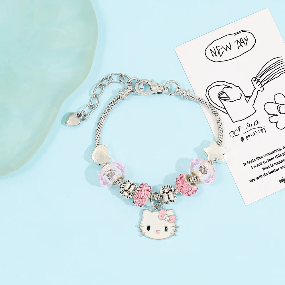 Hello Kitty Adjustable Necklace & Bracelet – Cute Sanrio Accessory