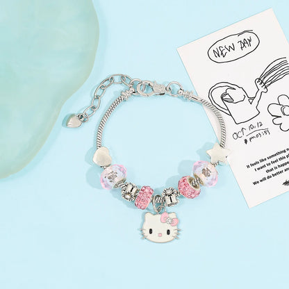 Hello Kitty Adjustable Necklace & Bracelet – Cute Sanrio Accessory