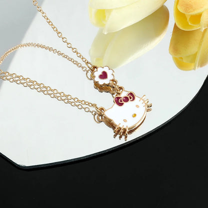 Hello Kitty Adorable Duo – Necklace and Stud Earrings Set